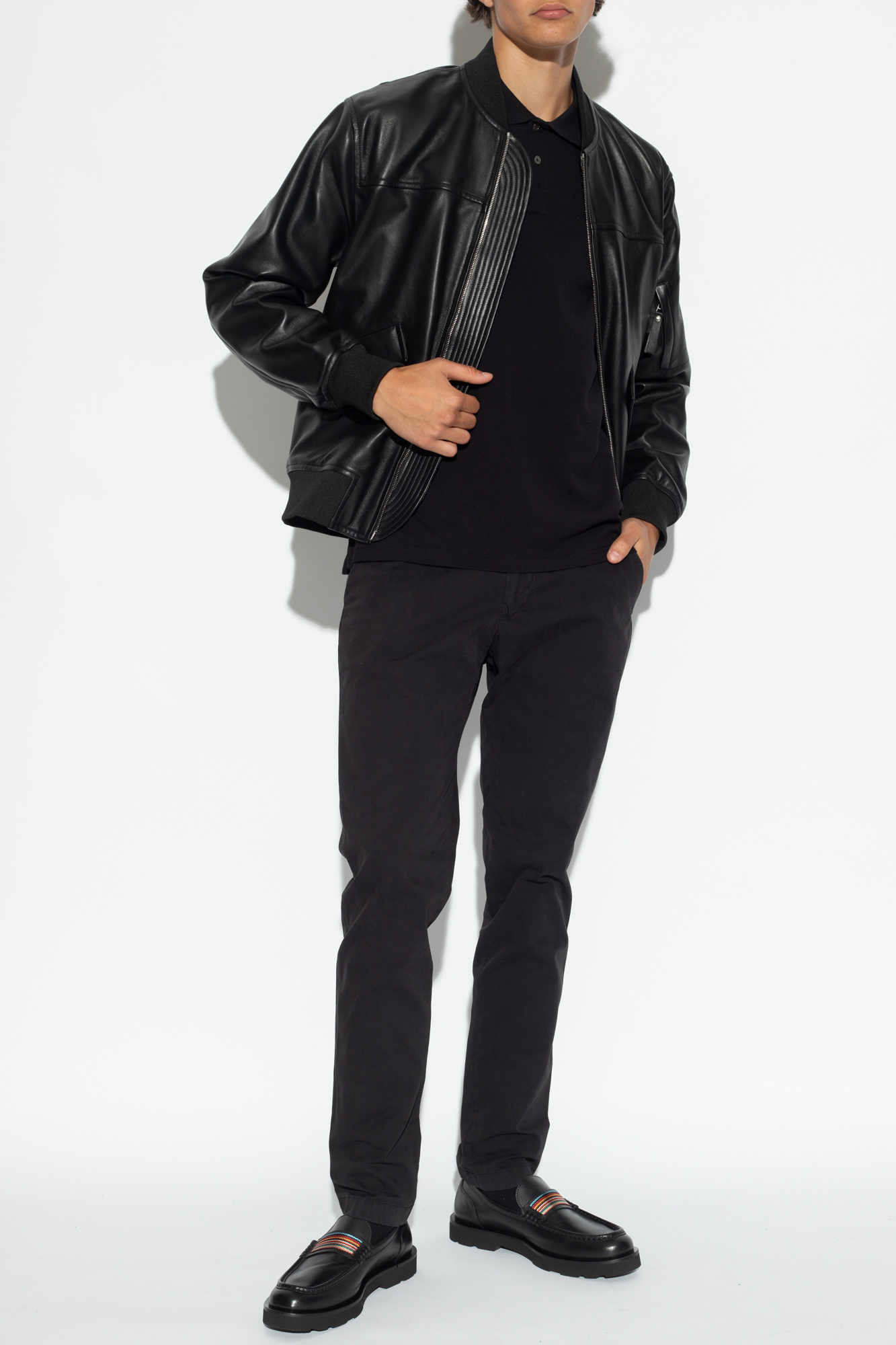 Paul smith shop leather bomber